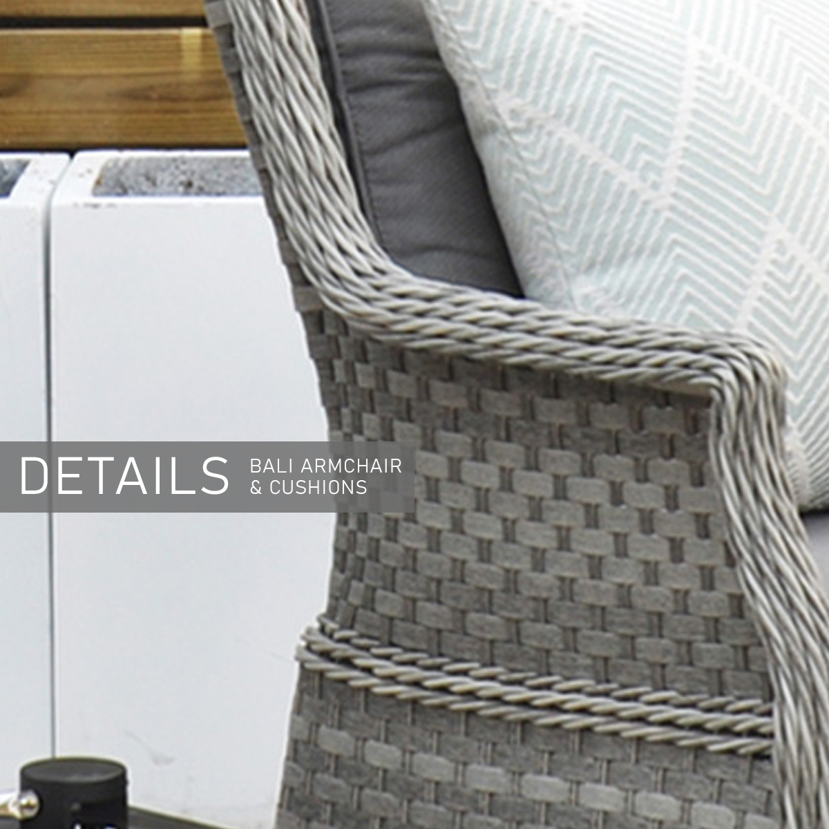 Bali - 6 Seat Set With 135cm Round Table (Grey) - Image 14