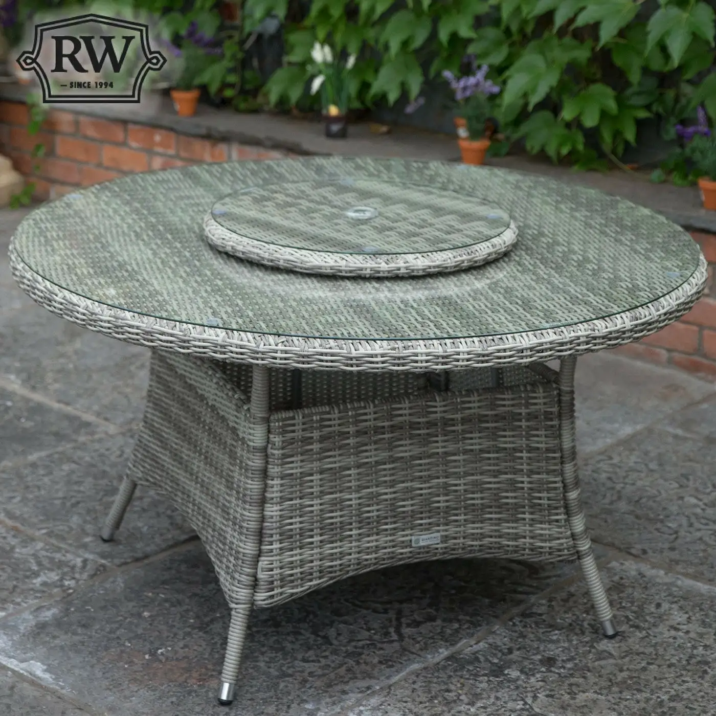 Oxford - 6 Seat Set With 135cm Round Table (Light Grey) - Image 4