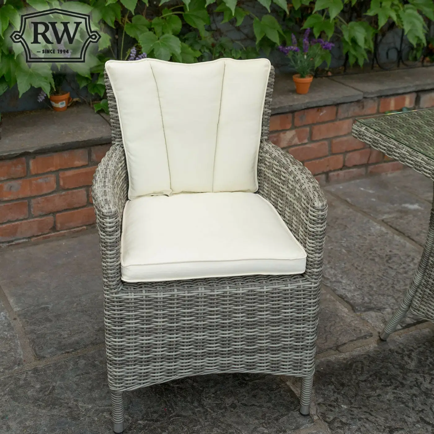 Oxford - 6 Seat Set With 135cm Round Table (Light Grey) - Image 5