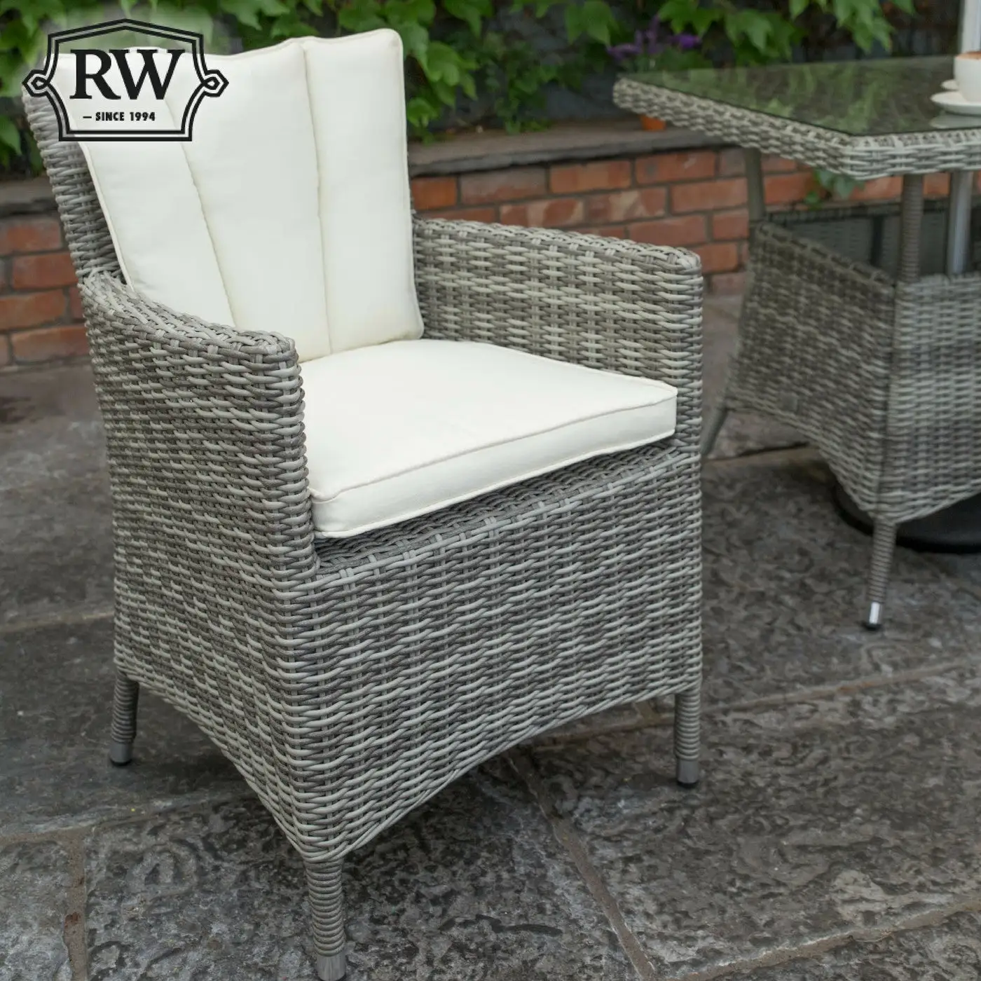 Oxford - 6 Seat Set With 135cm Round Table (Light Grey) - Image 6