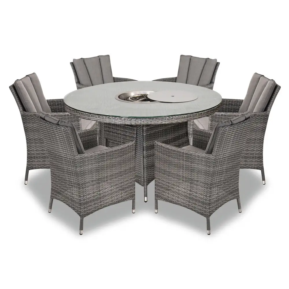 Montreal - 6 Seater Set With 135cm Round Table & Firepit - Image 2