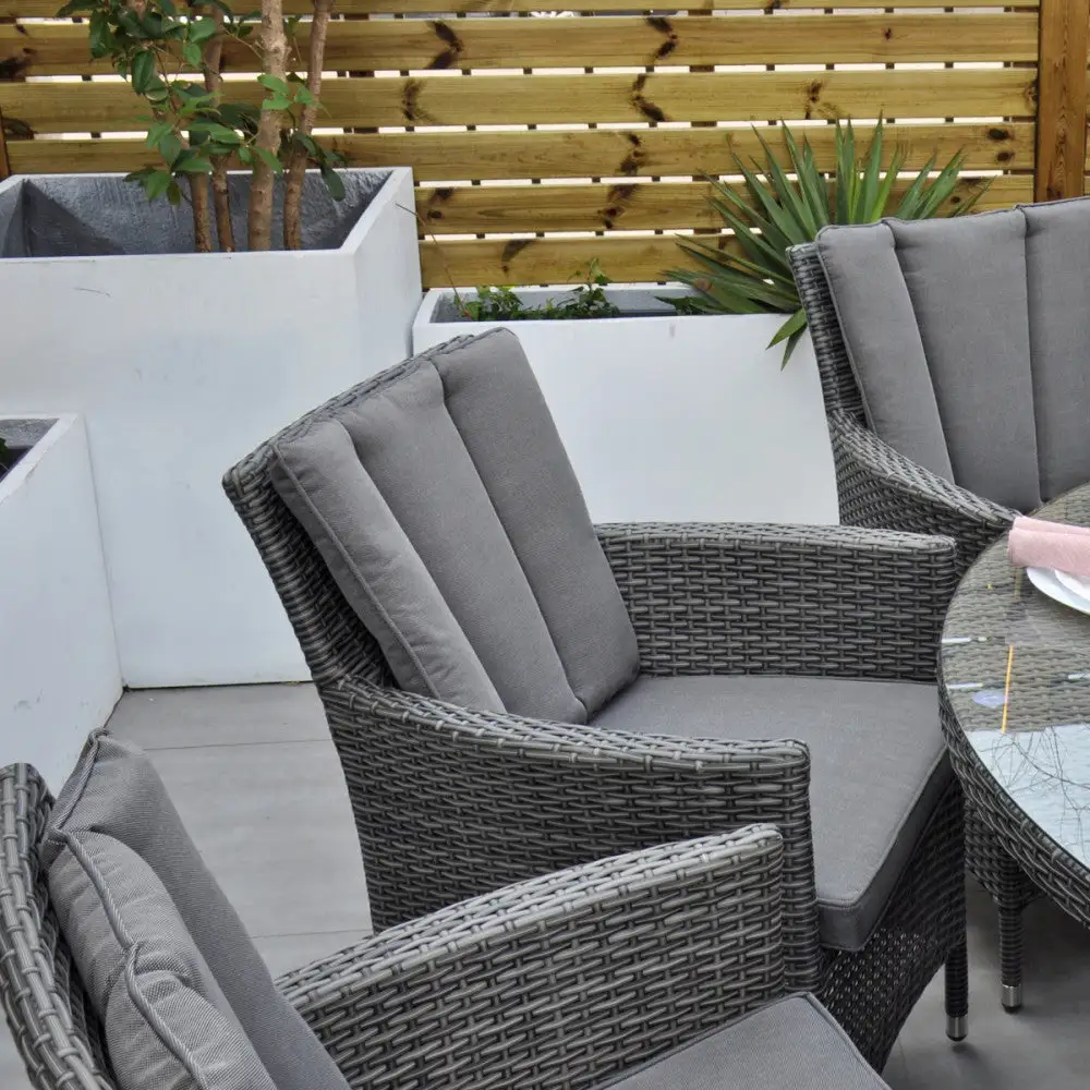 Montreal - 6 Seater Set With 135cm Round Table & Firepit - Image 4