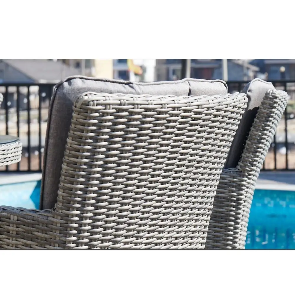 Oxford - 8 Seat Set With 170cm Round Table (Dark Grey) - Image 5