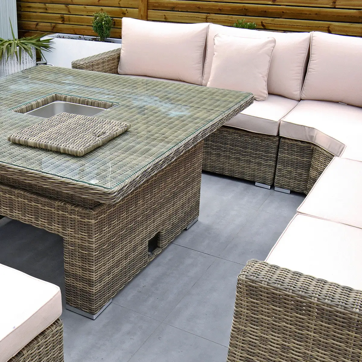 Rathwood RW - Extra Long Corner Sofa Set With Rising Table - Image 8