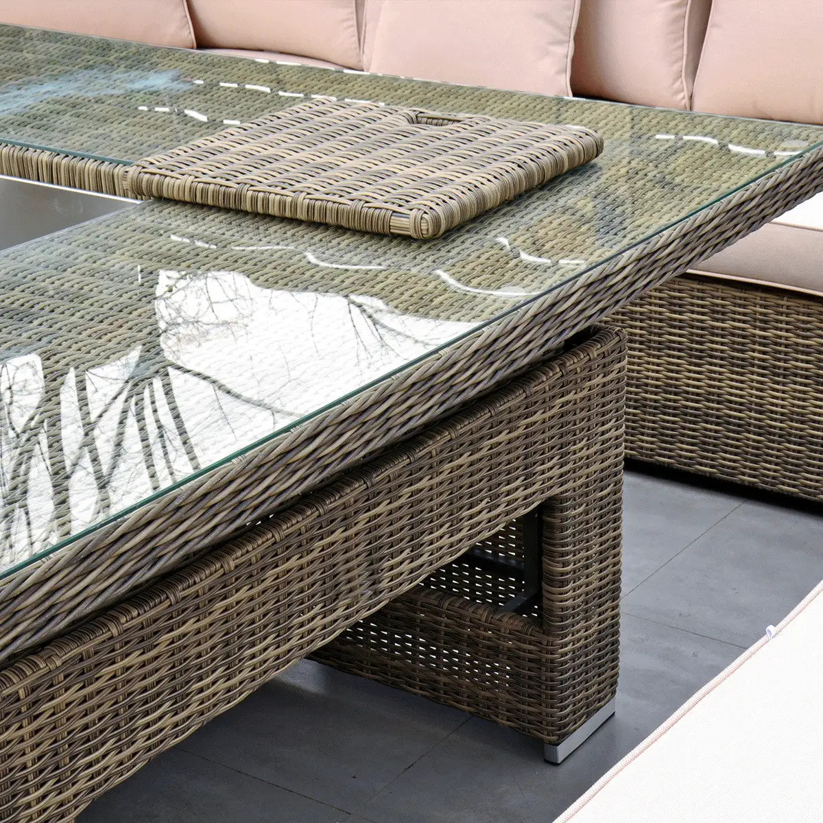 Rathwood RW - Extra Long Corner Sofa Set With Rising Table - Image 10