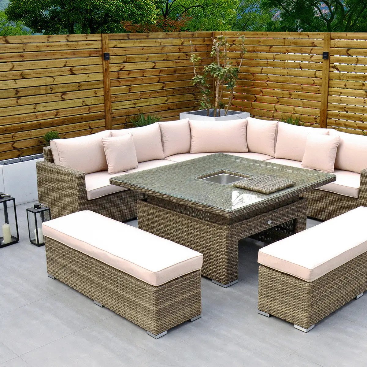 Rathwood RW - Extra Long Corner Sofa Set With Rising Table - Image 14