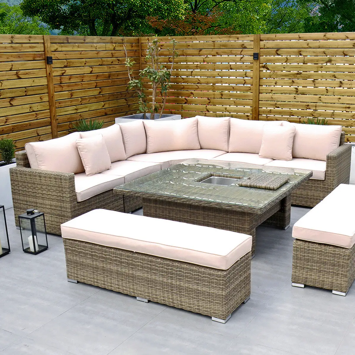 Rathwood RW - Extra Long Corner Sofa Set With Rising Table - Image 18