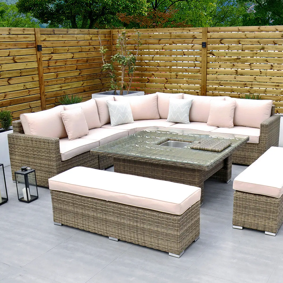 Rathwood RW - Extra Long Corner Sofa Set With Rising Table - Image 19