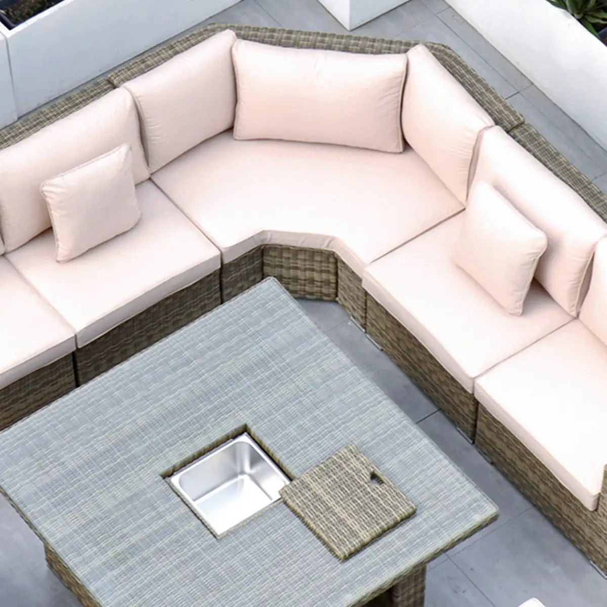 Rathwood RW - Extra Long Corner Sofa Set With Rising Table - Image 20