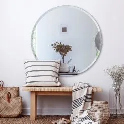 Incado Round Mirror Silver 80cm
