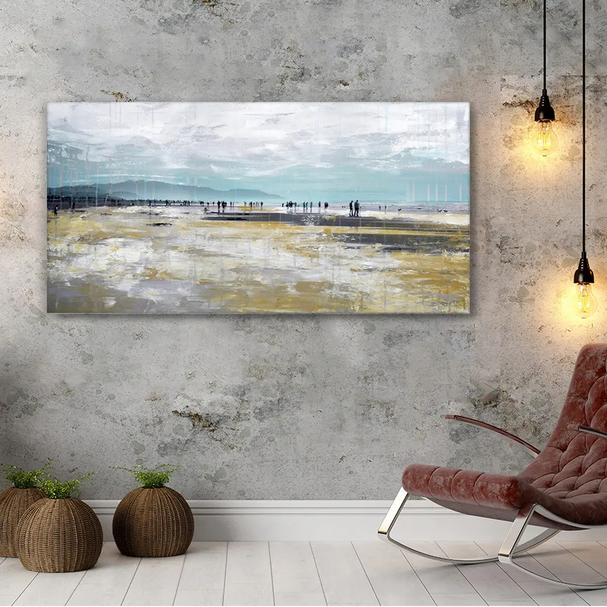 Incado A Day At The Beach, Canvas Print