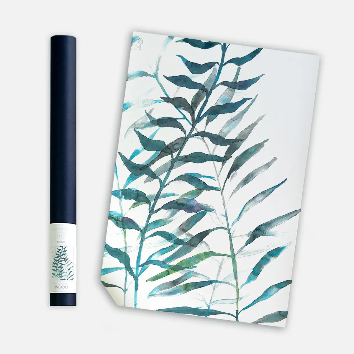Incado Aqua Leafs, 50cmx70cm Wall Art - Image 2